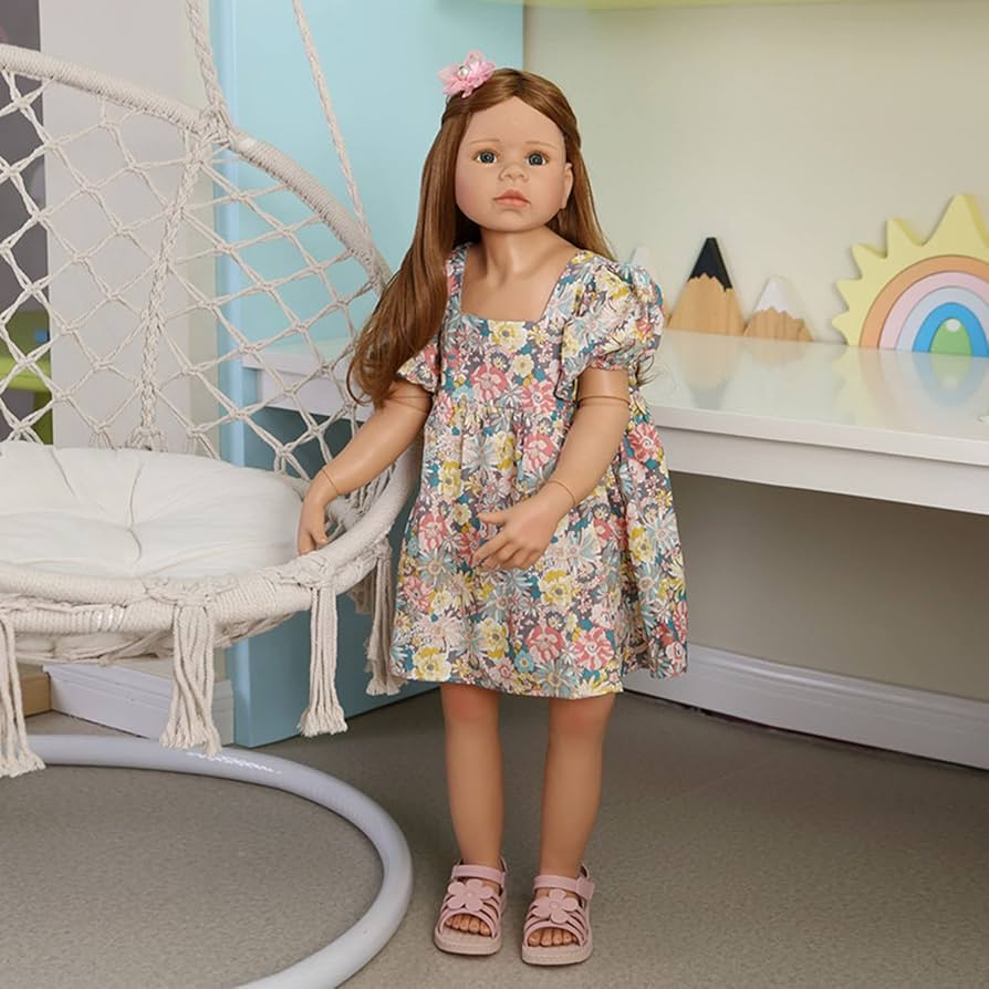 Amazon.co.jp: 98CM 幼児リアルな人形大きいリボーンドールフル